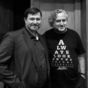 Jan Hrušínský a Jan Hřebejk. Producent a režisér After Life. Kamarádi.